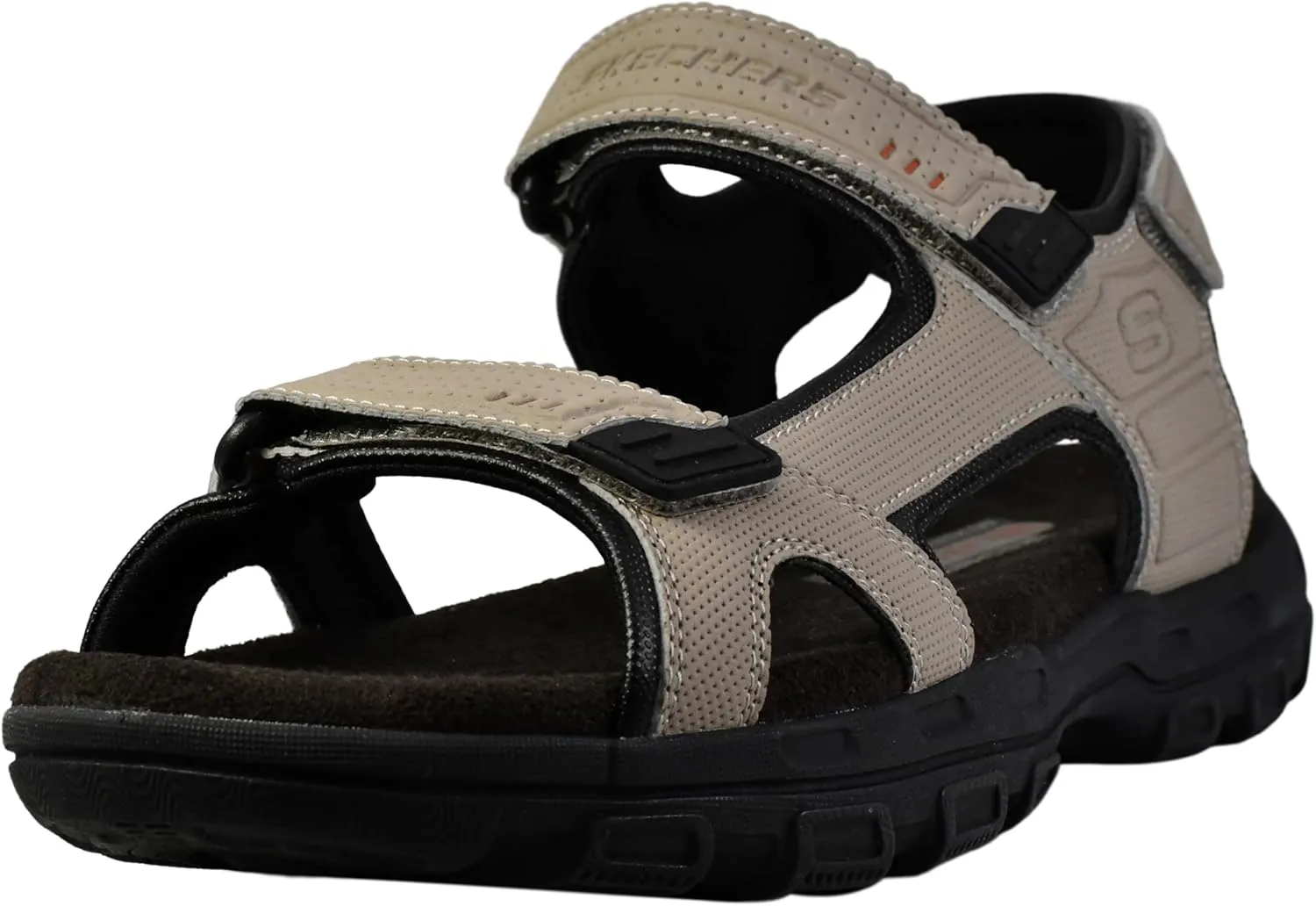 Skechers Men's Garver-Louden 64487 Open Toe Sandal W/Strap Closure, Taupe, 14 M US
