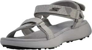 Skechers Women's 600 Spikeless Sandals Golf Shoe, Light Grey, 10 M US