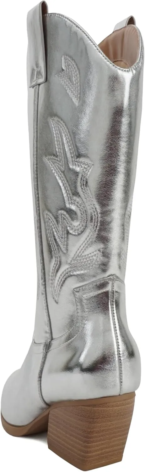 Soda Orville ~ Women Western Cowboy Stitched Pointe Toe Heel Ankle Mid Shaft Fashion Boots