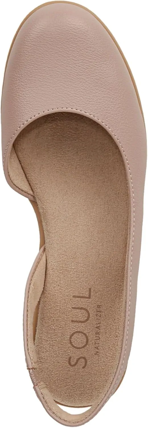 SOUL Naturalizer Women's Idea-Dorsay Slingback Ballet Flats