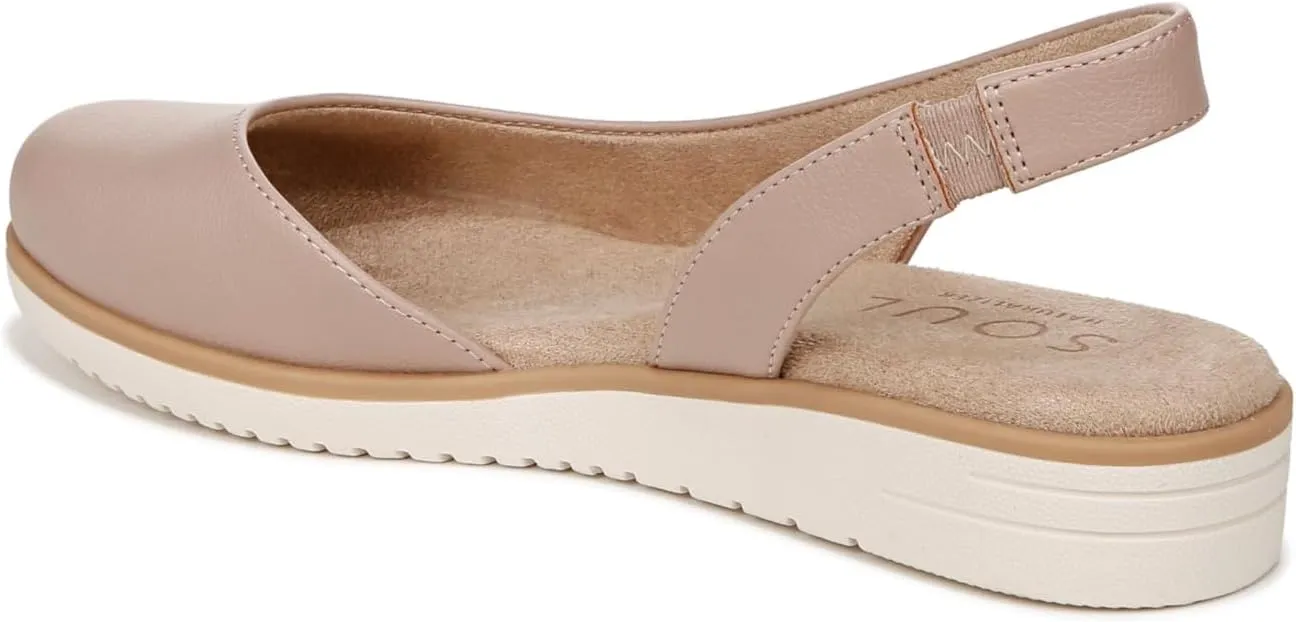 SOUL Naturalizer Women's Idea-Dorsay Slingback Ballet Flats