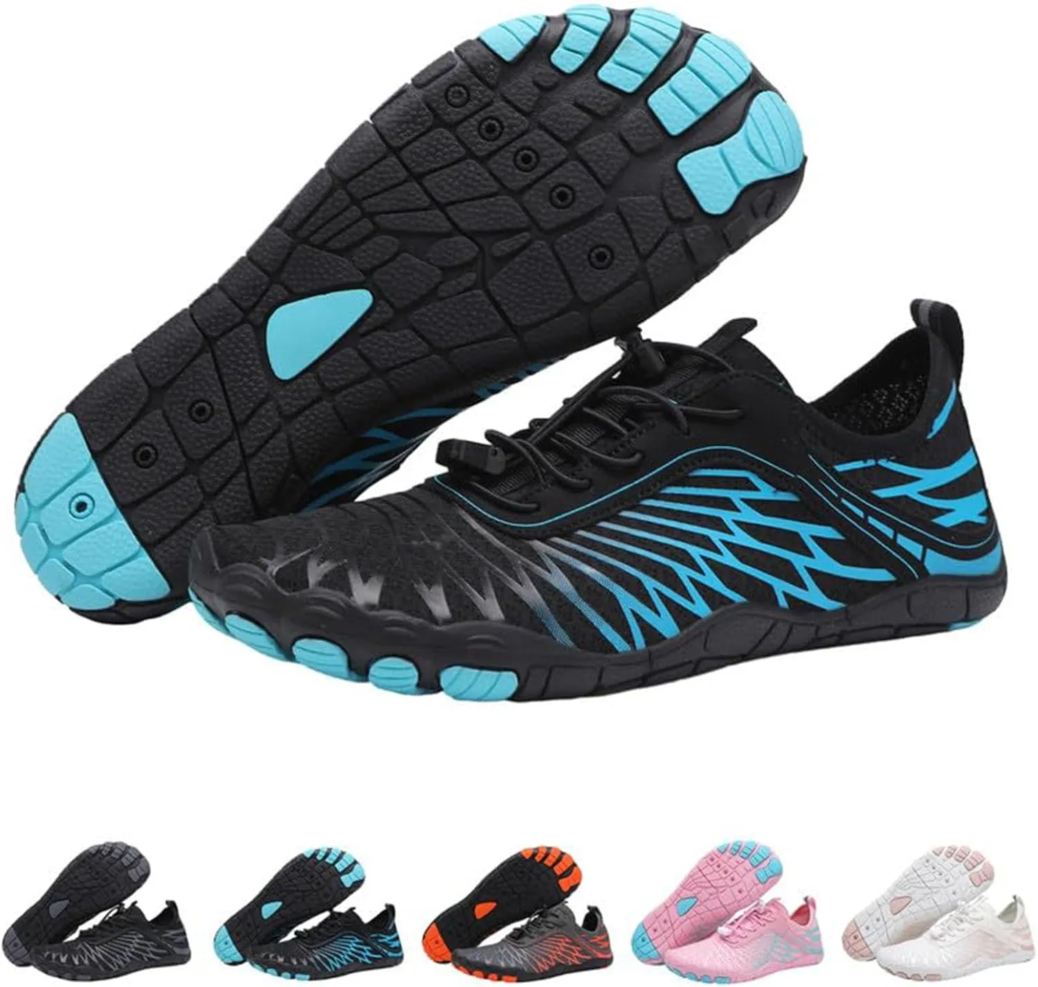 StoneLiquid Hike Barefoot Footwear Womens Men, Non-Slip Zero Drop Sole Trail Running Sneakers Wide Toe Box Shoes