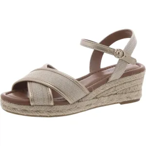 Style & Co. Womens Leahh Metallic Canvas Espadrilles Gold 7 Medium (B,M)