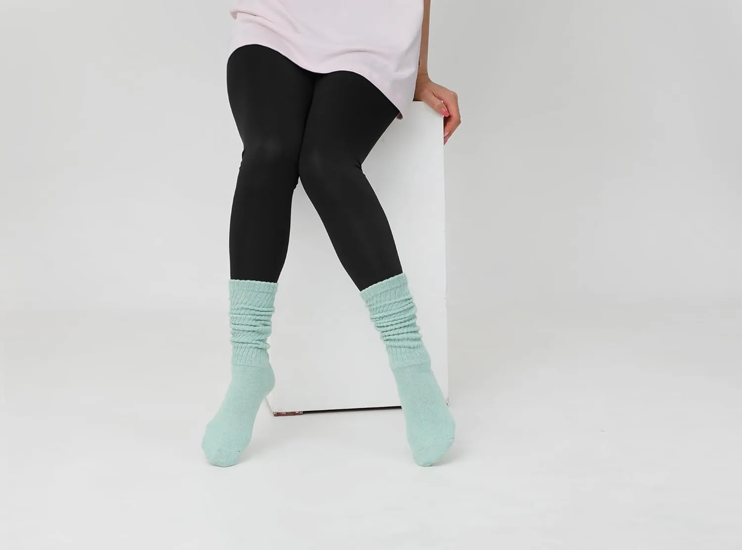 STYLEGAGA Women's Fall Winter Slouch Knit Socks - Slouchy & Scrunch Socks for Women
