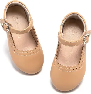 THEE BRON Toddler Mary Janes | Arch Support Leather Princess Shoes | Birthday Party Flats