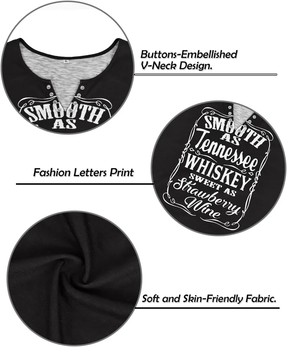 TIYOMI Plus Size T Shirt for Women Buttons Tops Short Sleeve Summer Sexy V-Neckline Shirts Solid/Tie Dye XL-5XL