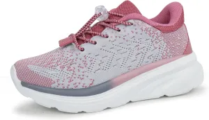 Tobfis Boys Girls Kids Arch Support Bungee Tennis Athletic Running Shoes Lightweight Breathable School Walking Sneakers(Toddler/Little Kid/Big Kid)
