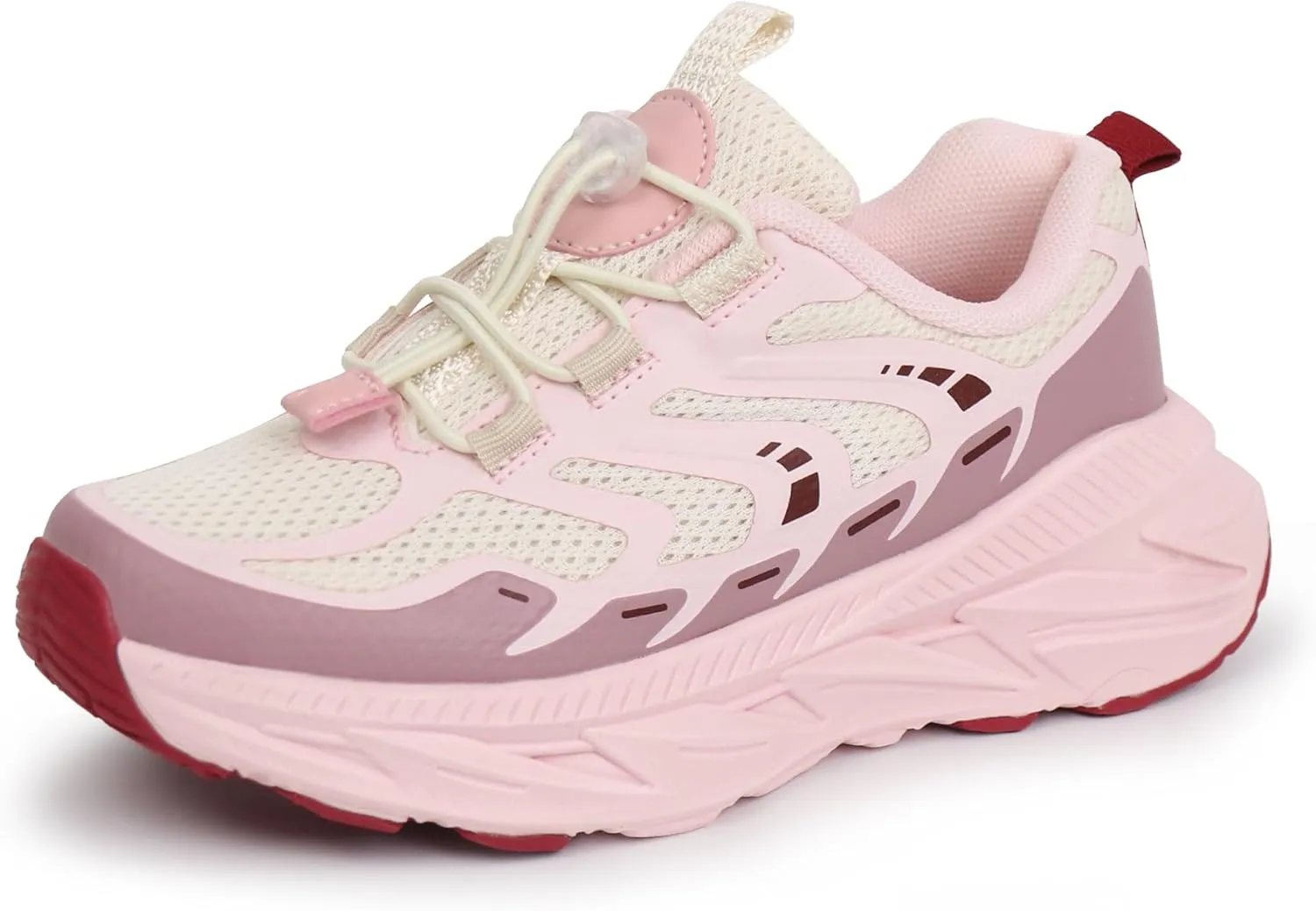 Tobfis Kids Boys Girls Arch Support Bungee Trail Running Tennis Hiking Athletic Shoes Lightweight Breathable Walking Sneakers(Toddler/Little Kid/Big Kid)