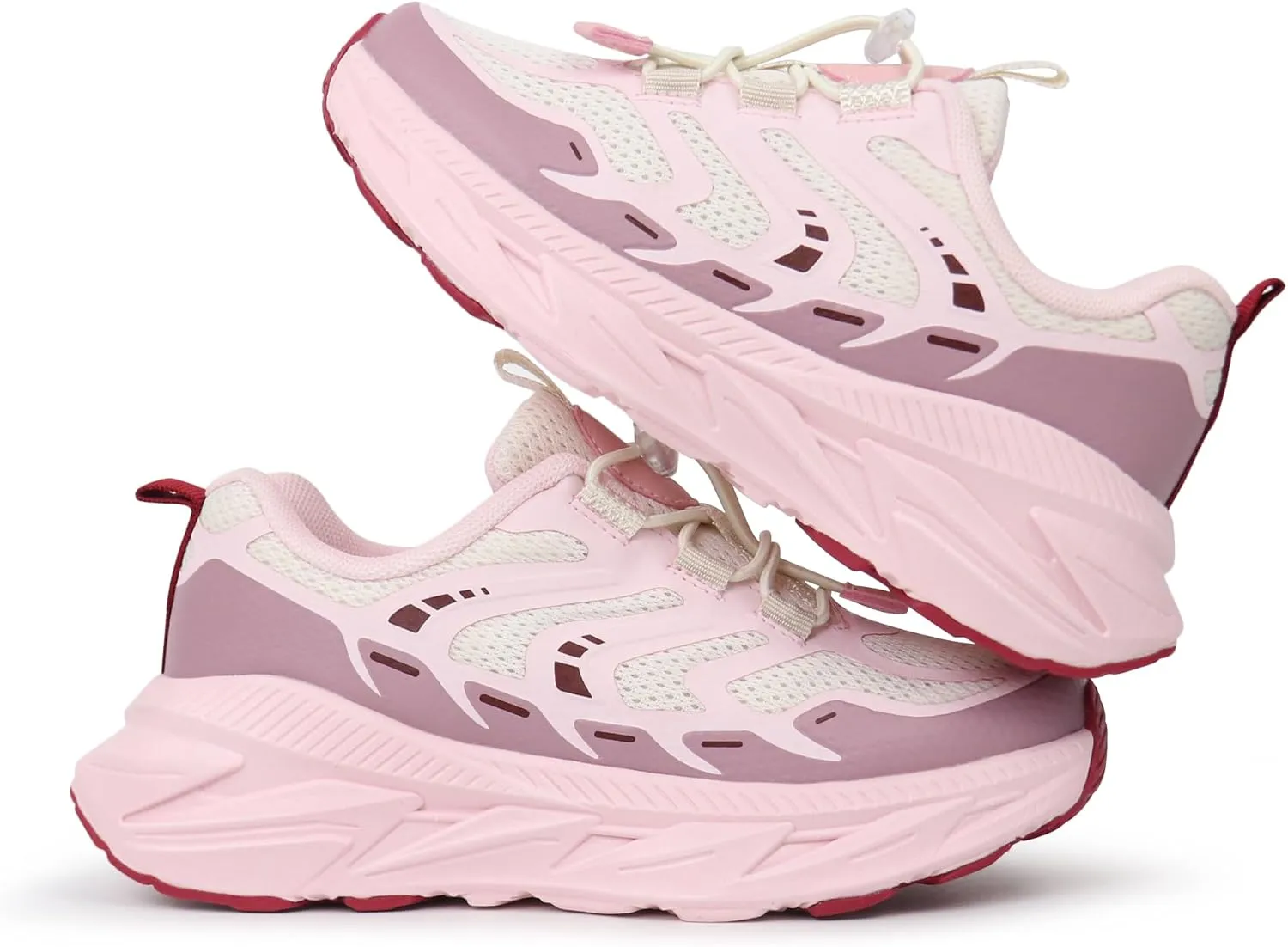 Tobfis Kids Boys Girls Arch Support Bungee Trail Running Tennis Hiking Athletic Shoes Lightweight Breathable Walking Sneakers(Toddler/Little Kid/Big Kid)