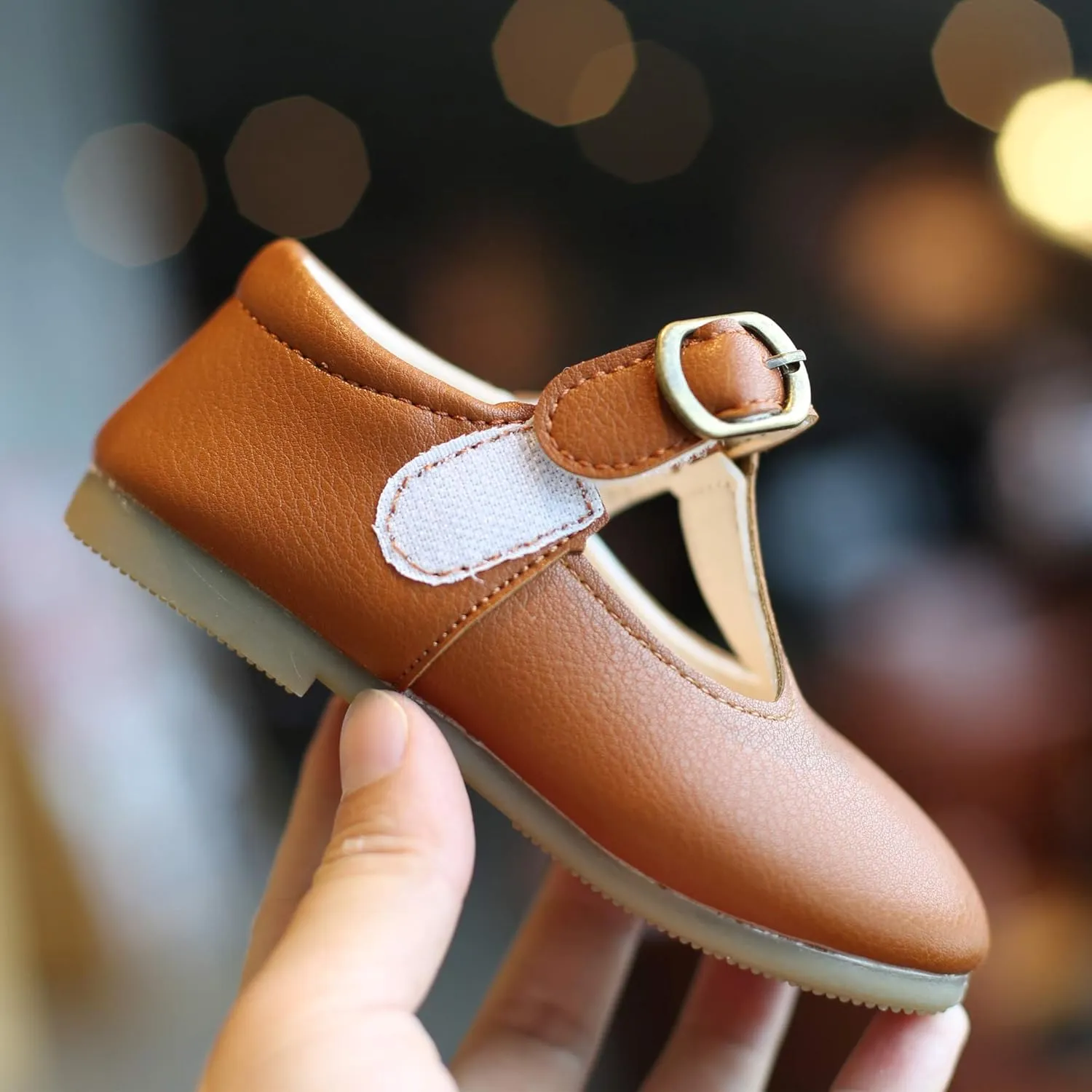 Toddler Girls School Uniform Shoes Mary Janes T-Strap Flats Leather Dress Shoes