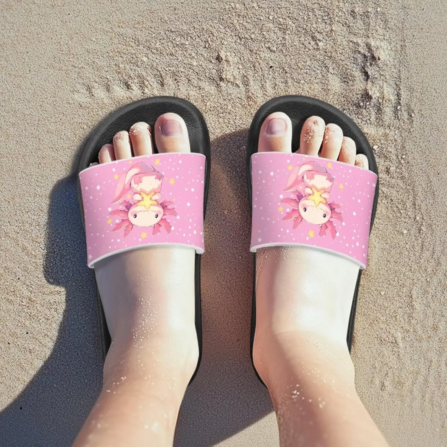 Toddler Little Kid Beach Pool Shower Slides Anti-Skid Home Bath Slippers Cute Summer Outdoor Shoes