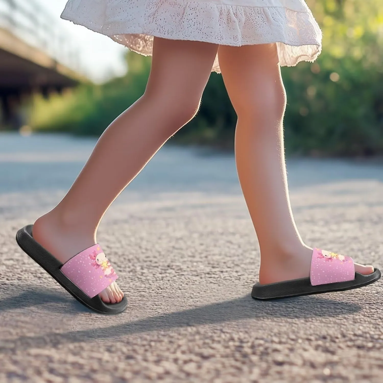 Toddler Little Kid Beach Pool Shower Slides Anti-Skid Home Bath Slippers Cute Summer Outdoor Shoes