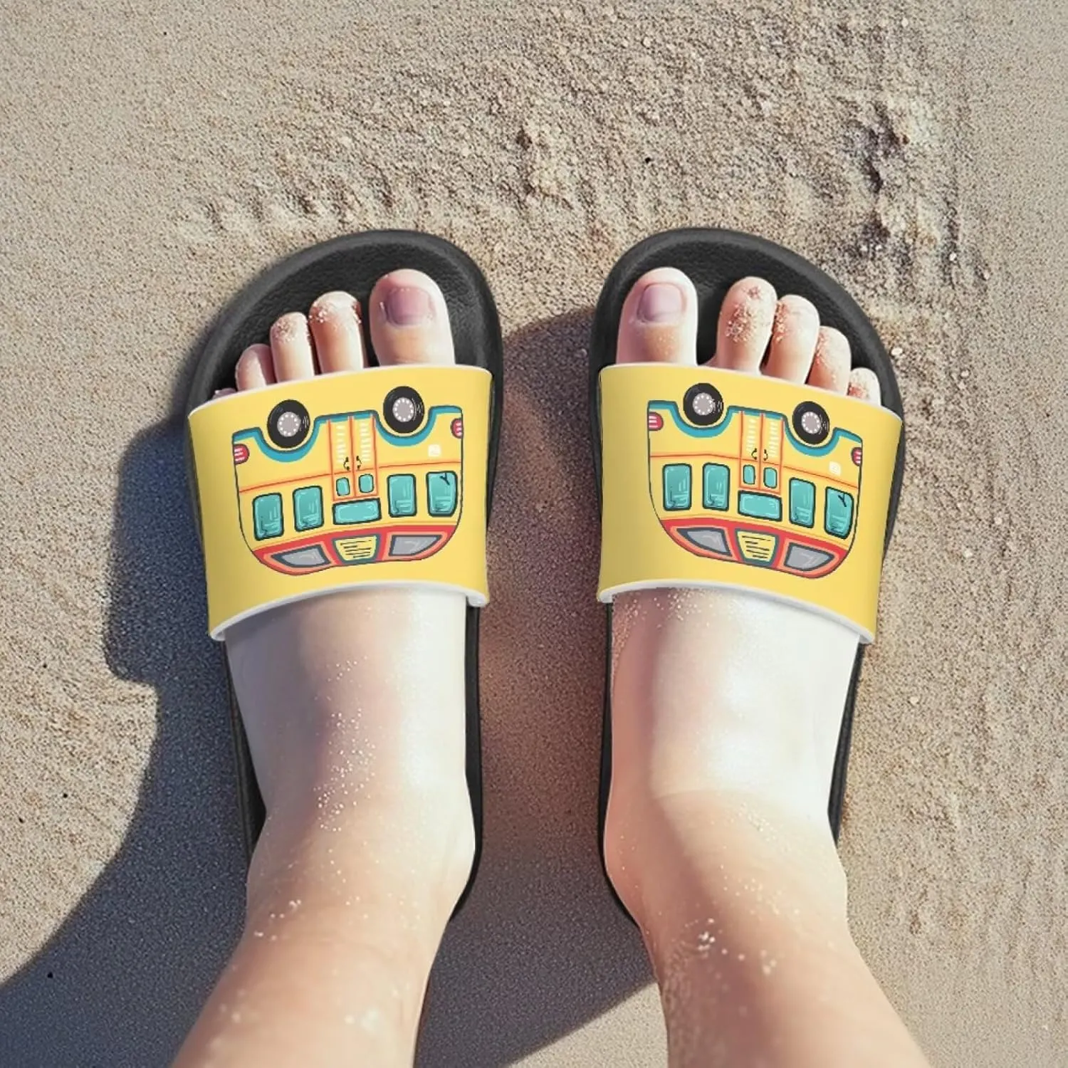 Toddler Little Kid Beach Pool Shower Slides Anti-Skid Home Bath Slippers Cute Summer Outdoor Shoes