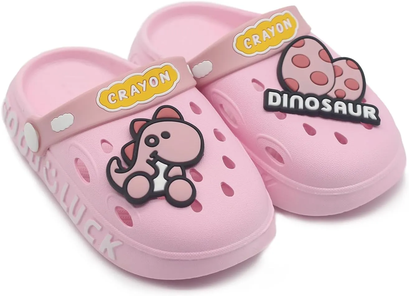 Toddler Shoes 0-15 yrs Girls Boys Clogs Baby Girl Sandals Baby Boy Sandals Garden Shoes Dinosaur Cartoon Slides Slip-Resistance Beach Slipper Toddler Little Kid Big Kid