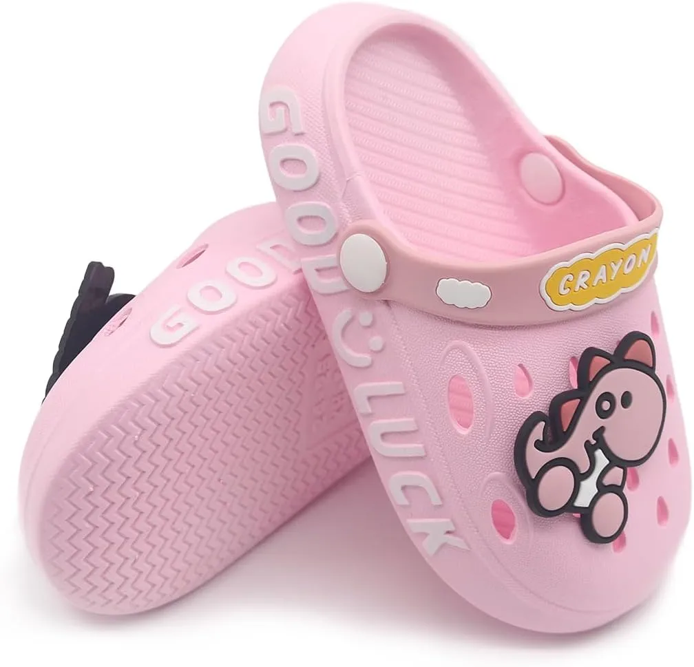 Toddler Shoes 0-15 yrs Girls Boys Clogs Baby Girl Sandals Baby Boy Sandals Garden Shoes Dinosaur Cartoon Slides Slip-Resistance Beach Slipper Toddler Little Kid Big Kid
