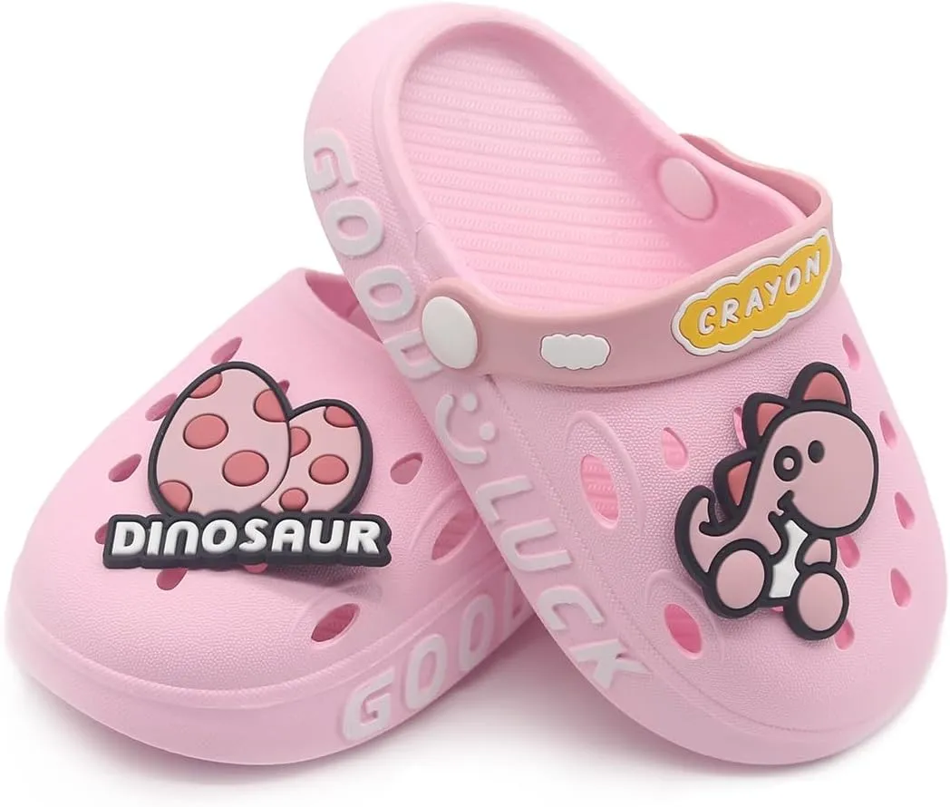 Toddler Shoes 0-15 yrs Girls Boys Clogs Baby Girl Sandals Baby Boy Sandals Garden Shoes Dinosaur Cartoon Slides Slip-Resistance Beach Slipper Toddler Little Kid Big Kid
