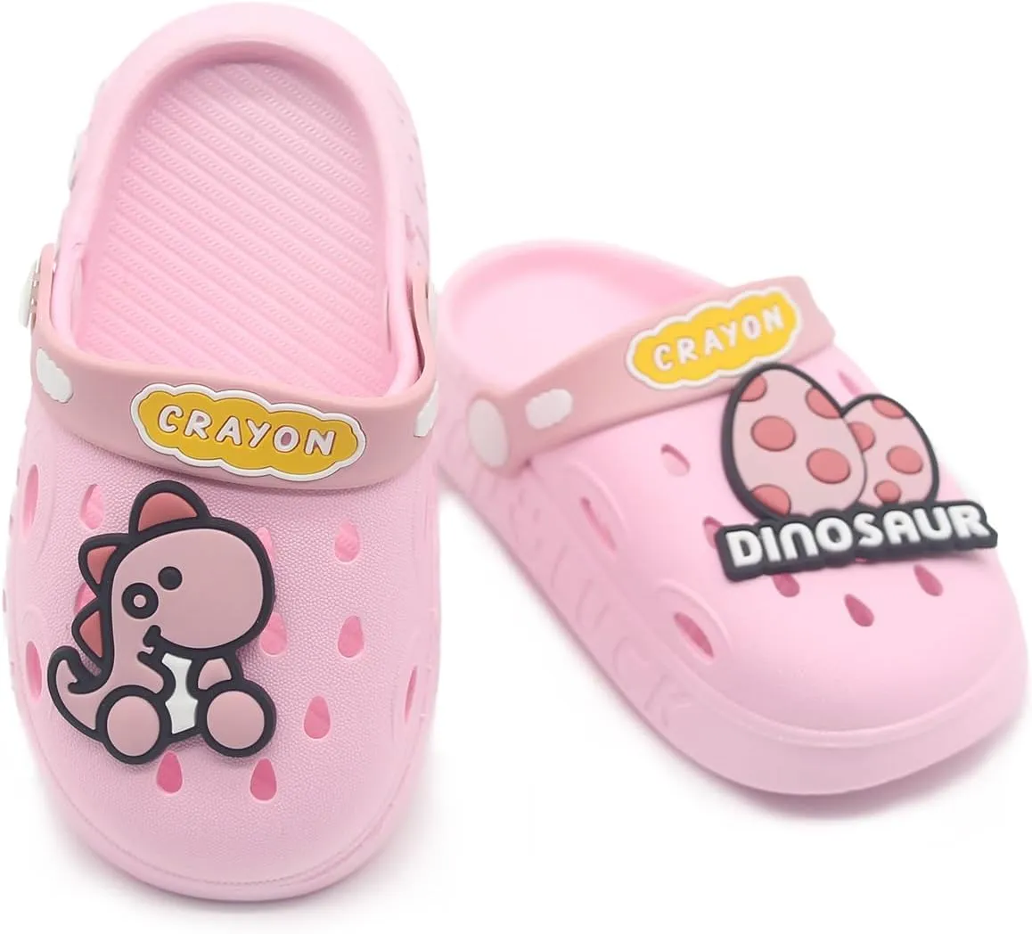 Toddler Shoes 0-15 yrs Girls Boys Clogs Baby Girl Sandals Baby Boy Sandals Garden Shoes Dinosaur Cartoon Slides Slip-Resistance Beach Slipper Toddler Little Kid Big Kid