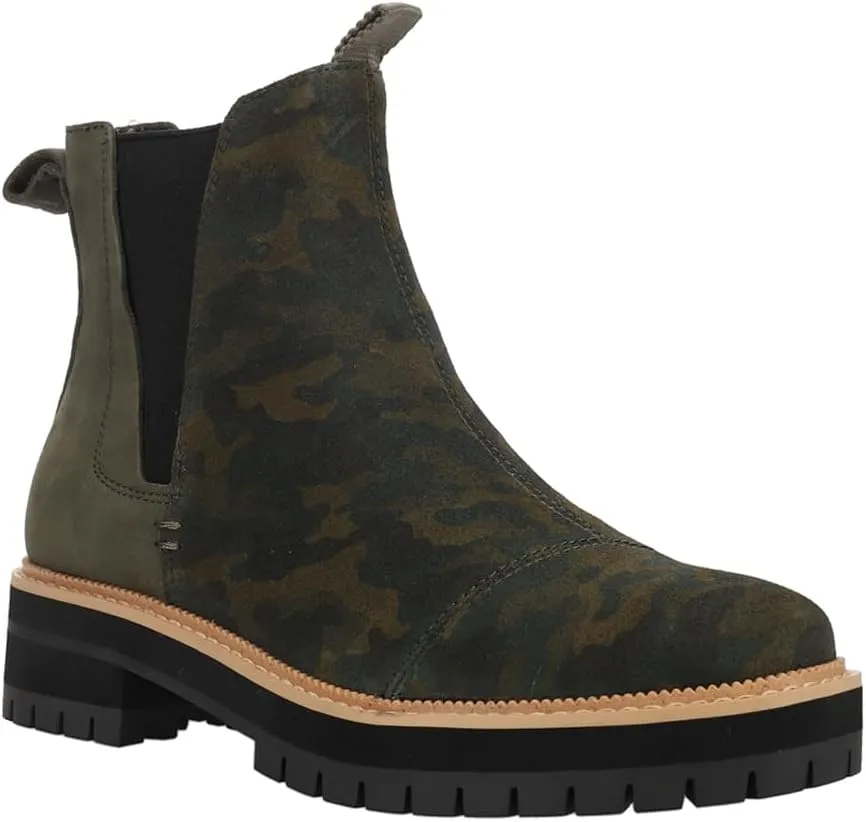 TOMS Womens Forest Camouflage Dakota Casual Boots - Green