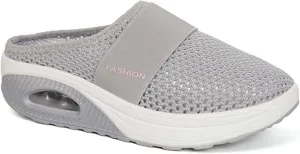 TOSOFT Women's Plus Size Slippers Lightweight Mesh Air Cushion Slides Sandals Indoor Outdoor Sneakers Platform Walking Shoes