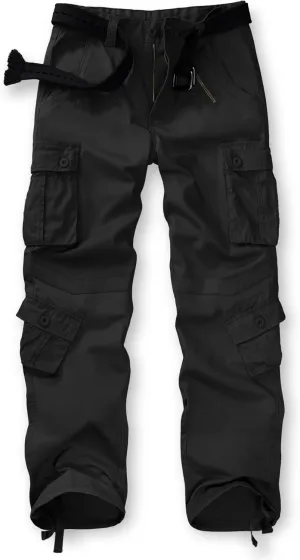 TRGPSG Women's Casual Combat Cargo Pants, Cotton Outdoor Camouflage Military Multi Pockets Work Pants