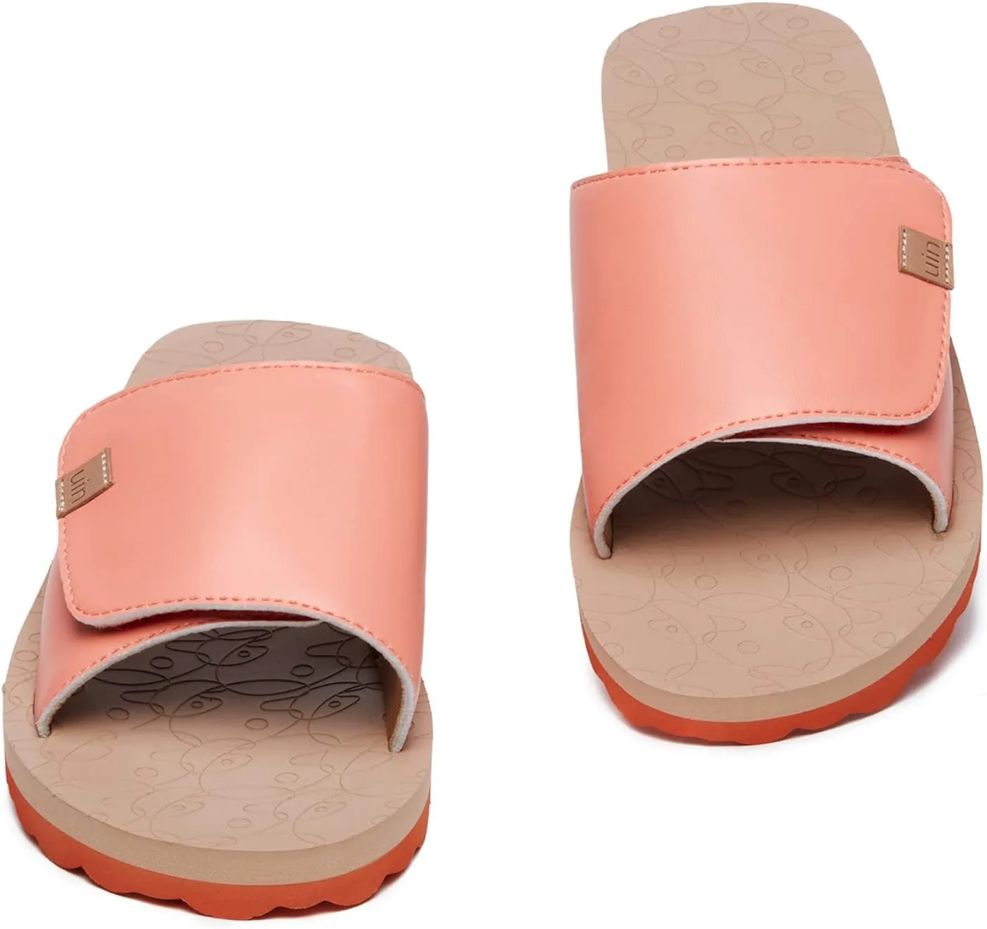 UIN Women's Flip Flops Thong Sandals Beach Summer Casual Art Painted Travel Comfort Slippers Non Slip