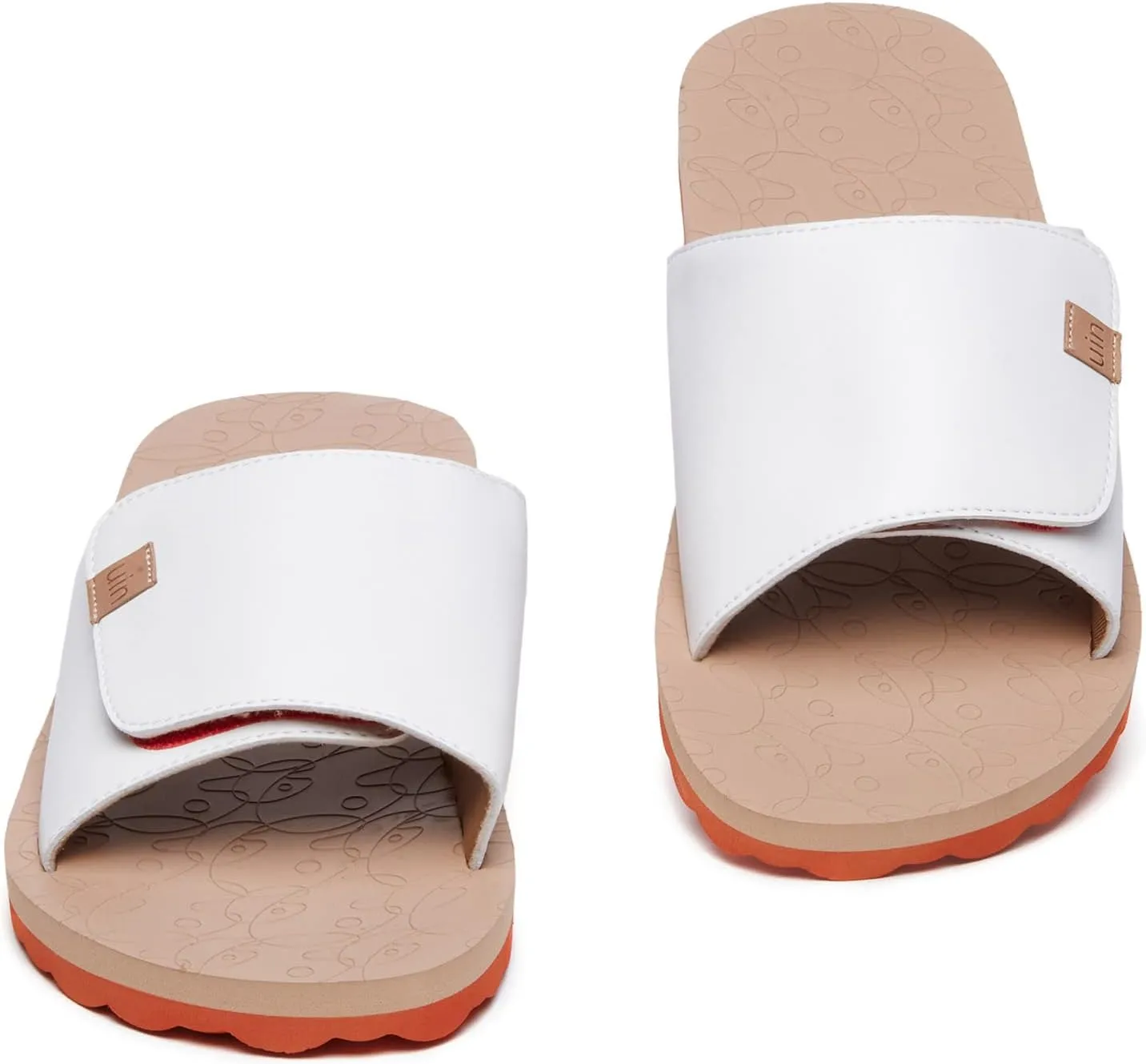 UIN Women's Flip Flops Thong Sandals Beach Summer Casual Art Painted Travel Comfort Slippers Non Slip