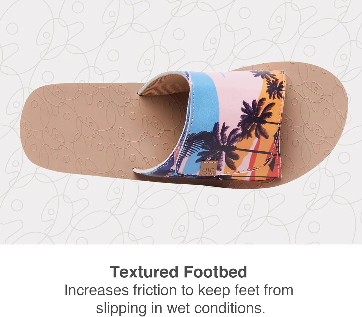 UIN Women's Flip Flops Thong Sandals Beach Summer Casual Art Painted Travel Comfort Slippers Non Slip