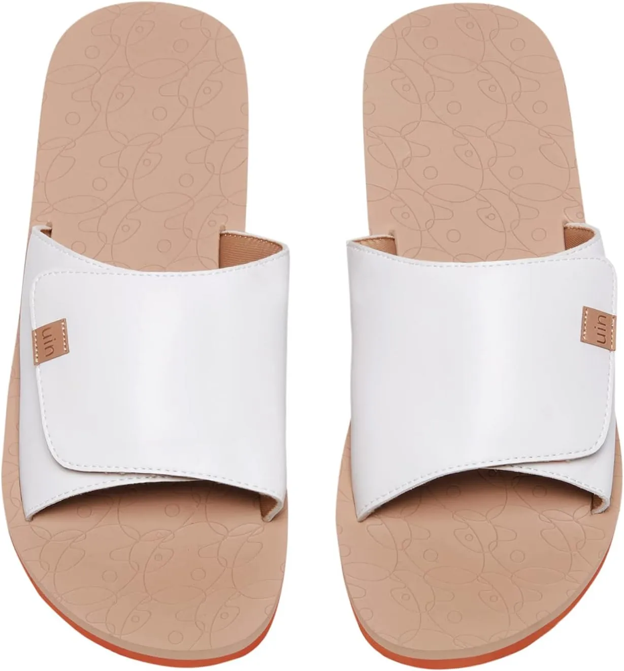 UIN Women's Flip Flops Thong Sandals Beach Summer Casual Art Painted Travel Comfort Slippers Non Slip