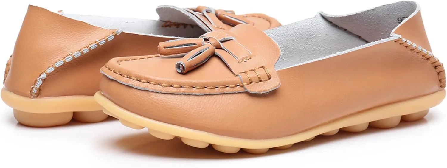 VenusCelia Women's Lantern Comfort Walking Flat Loafer
