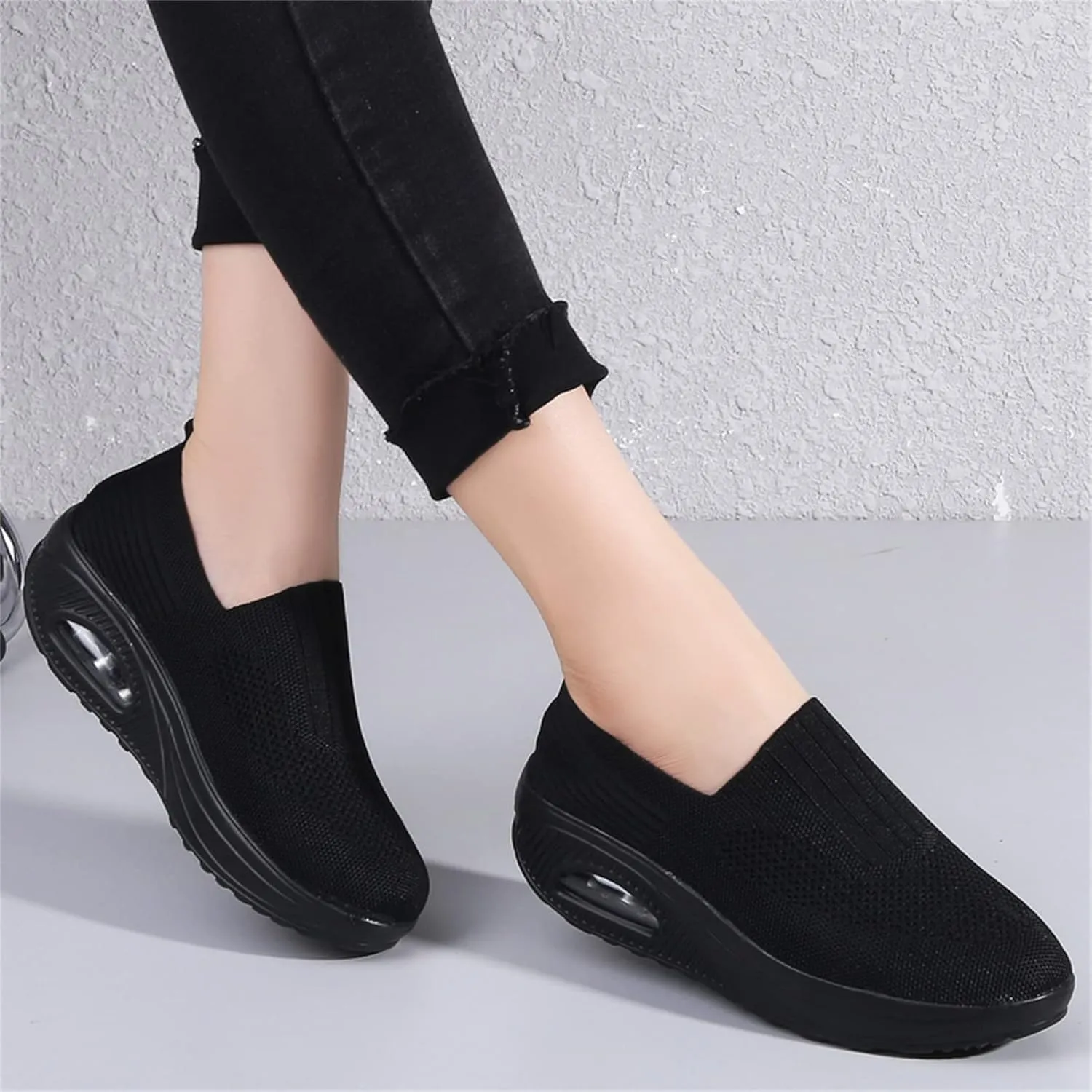 Veroders Women's Working Nurse Shoes Platform Walking Sneakers Wedges Orthotic