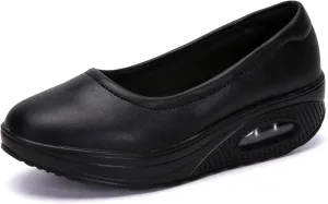 Veroders Women's Working Nurse Shoes Platform Walking Sneakers Wedges Orthotic