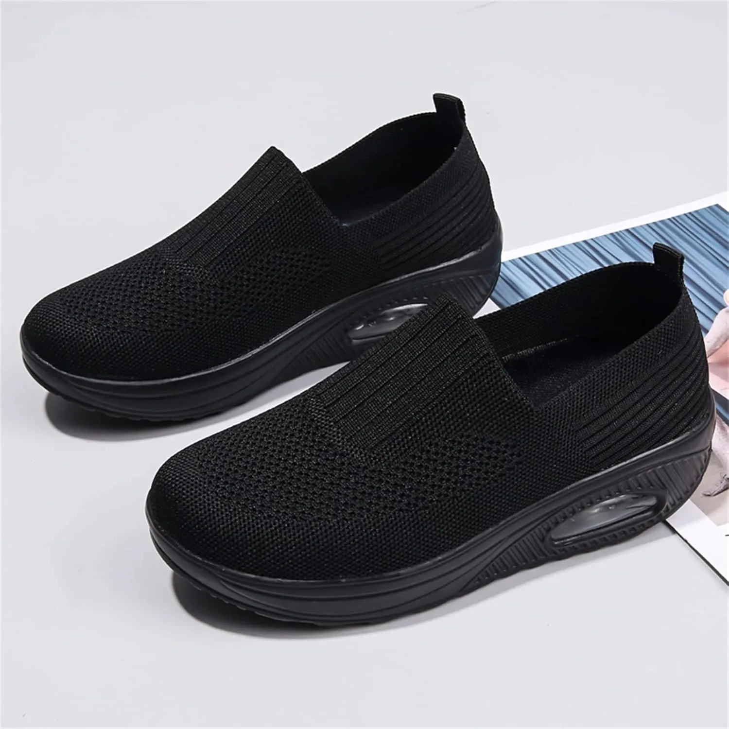 Veroders Women's Working Nurse Shoes Platform Walking Sneakers Wedges Orthotic