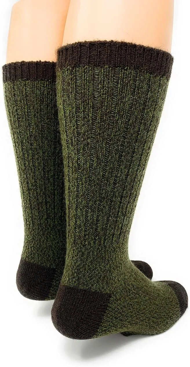 WARRIOR ALPACA SOCKS - Unisex Base Camp Alpaca Wool Hiking Socks for Men & Women