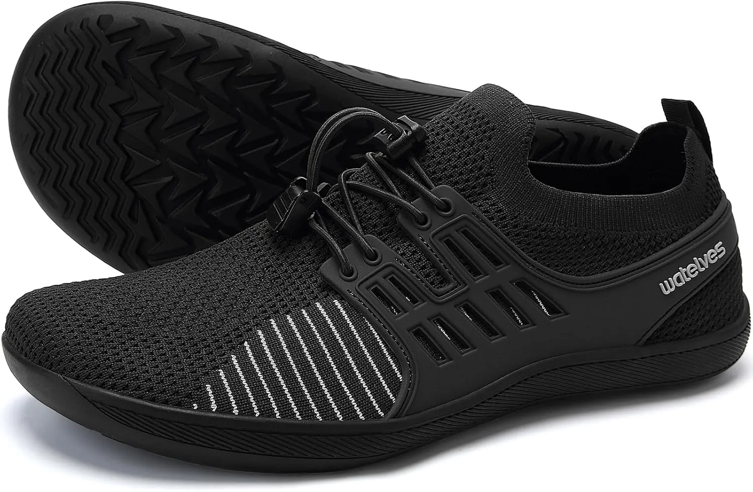 WateLves Wide Water Shoes Womens Mens Barefoot Zero Drop Shoes Beach Walking Sneakers
