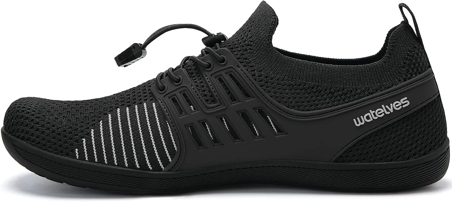 WateLves Wide Water Shoes Womens Mens Barefoot Zero Drop Shoes Beach Walking Sneakers