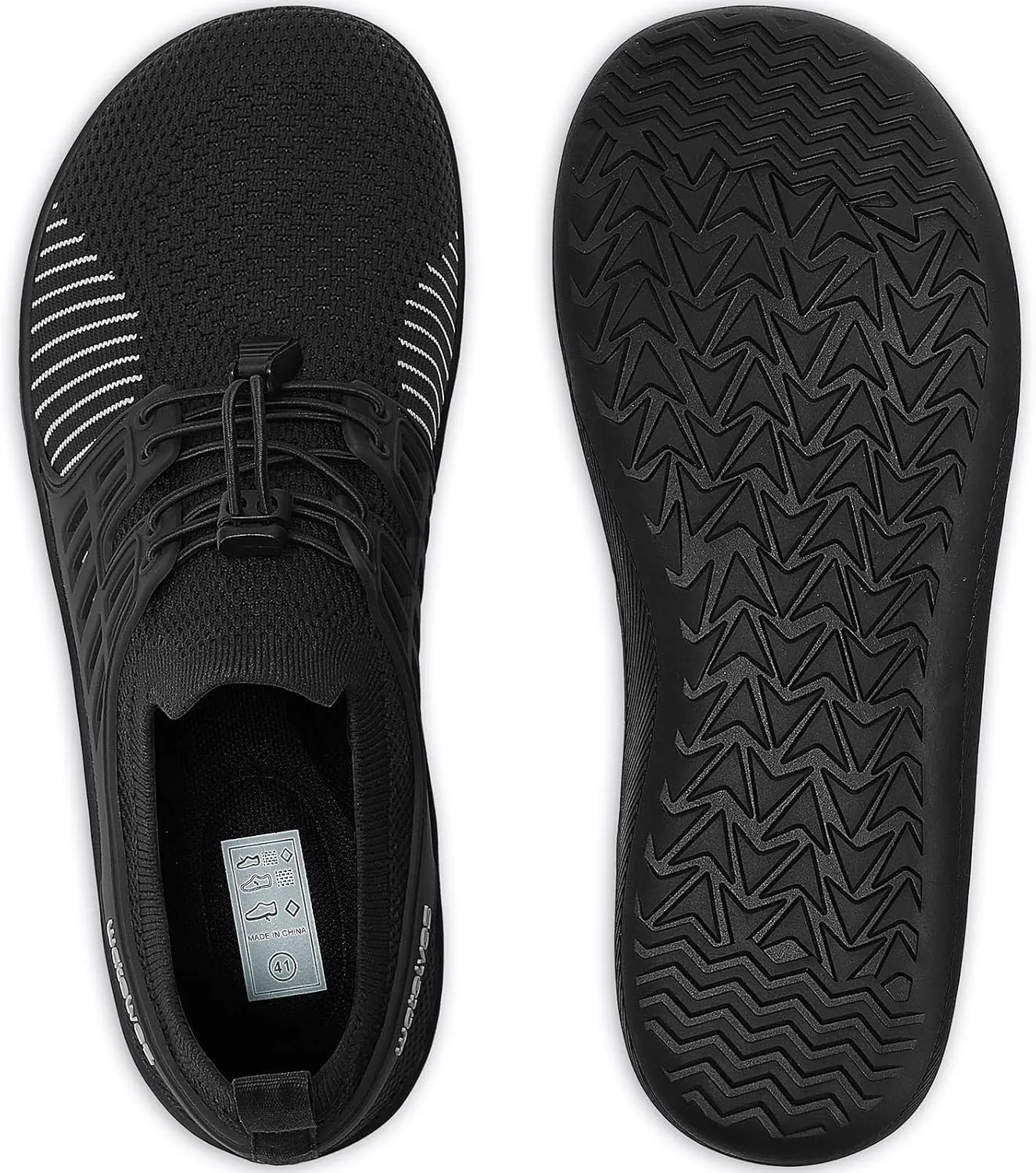 WateLves Wide Water Shoes Womens Mens Barefoot Zero Drop Shoes Beach Walking Sneakers