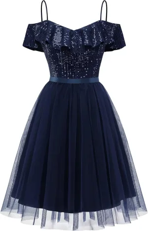 Wedtrend Women's Sequin Dress Sparkly Homecoming Dress Semi Formal Dresses Glitter Short Cocktail Dresses