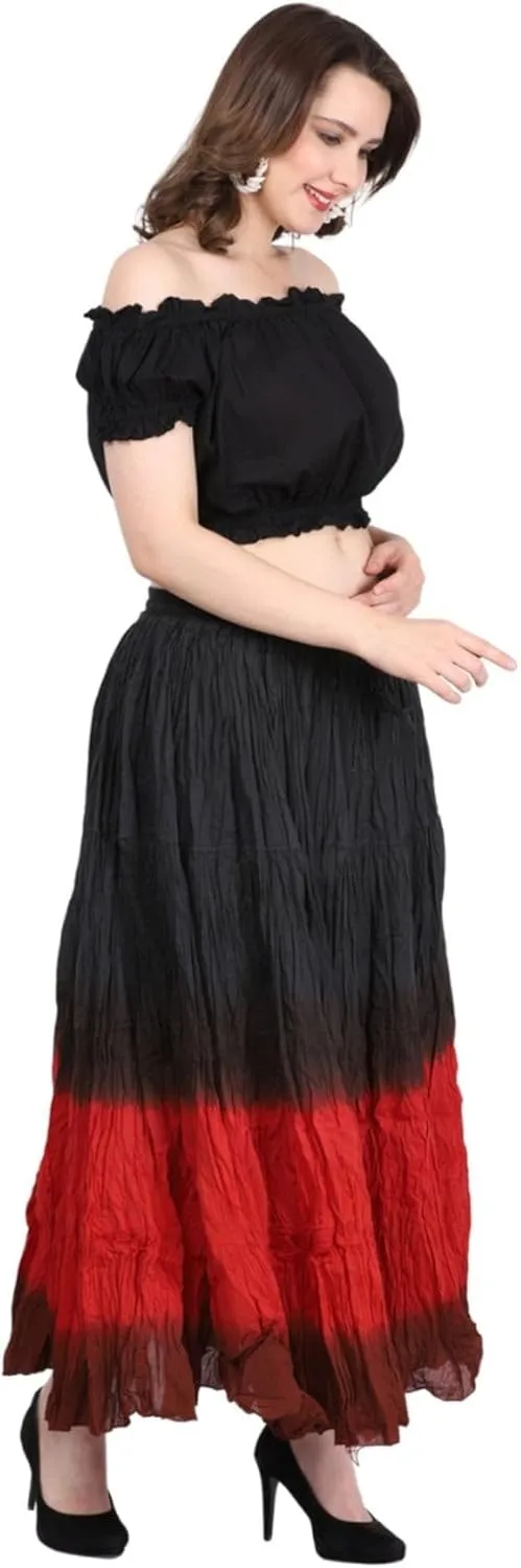 Wevez Tribal Belly Dance Fusion 12 Yard Cotton Skirt