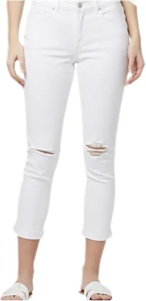 William Rast Women's Misses Vintage Cuffed Boyfriend Jean, White, 32 Regular