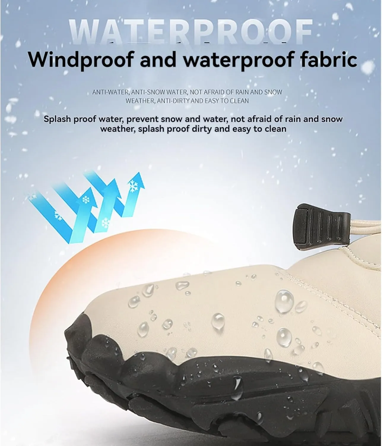 Winter Snow Boots for Women & Men | Minimalist Winter Snow Boots Barefoot | Warm Ankle Booties | Zero Drop Sole | Wide Toe Box | Slip on Sneakers | Waterproof Fur Lining Warm Snow Ankle Boots