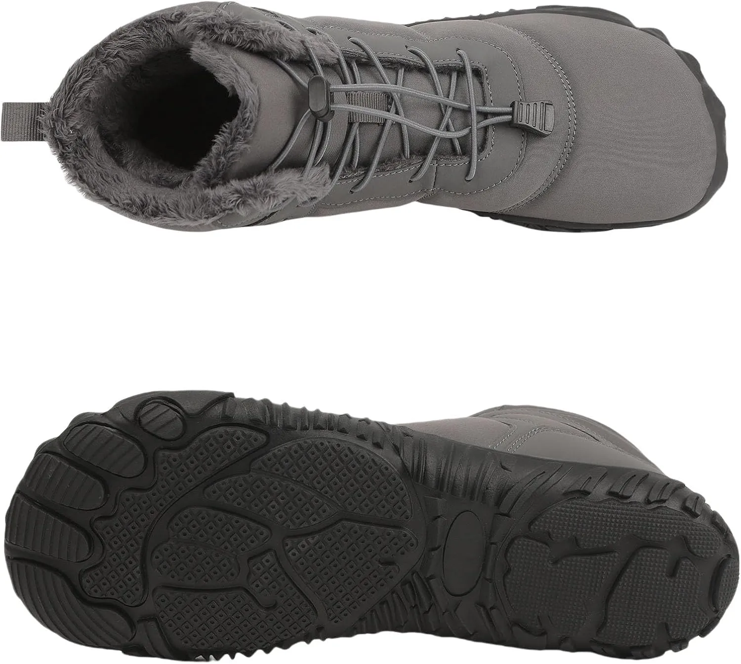 Winter Snow Boots for Women & Men | Minimalist Winter Snow Boots Barefoot | Warm Ankle Booties | Zero Drop Sole | Wide Toe Box | Slip on Sneakers | Waterproof Fur Lining Warm Snow Ankle Boots
