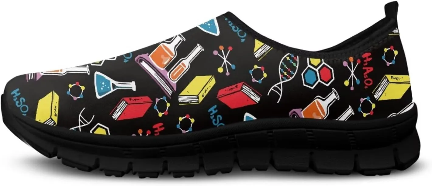Women Casual Shoes Slip On Loafers Non Slip Lightweight Walking Shoes Thank You Gifts for School Teachers Black Sole Size 5.5-11.5