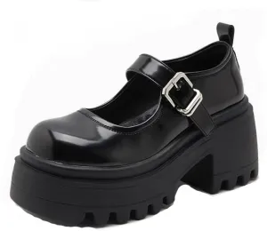 Women Lolita Shoes Heel Mary Jane Lace Pumps with Bow Kawaii Cute Cosplay Wedge Boots Cross Strap Block Heel Sweet Uniform Dress for Prom College Vintage Party Casual