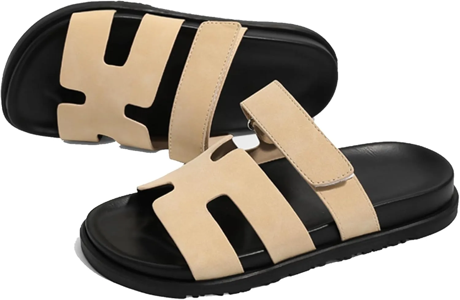 Women Sandals Summer Flat Sandal Comfy Adjustable Strap Sandals Fashion Mules Slip On Casual Sandals for Women