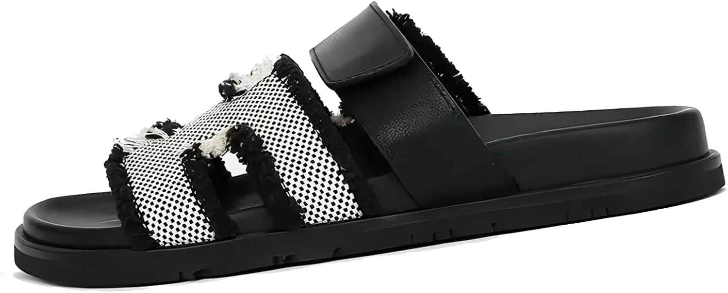 Women Sandals Summer Flat Sandal Comfy Adjustable Strap Sandals Fashion Mules Slip On Casual Sandals for Women