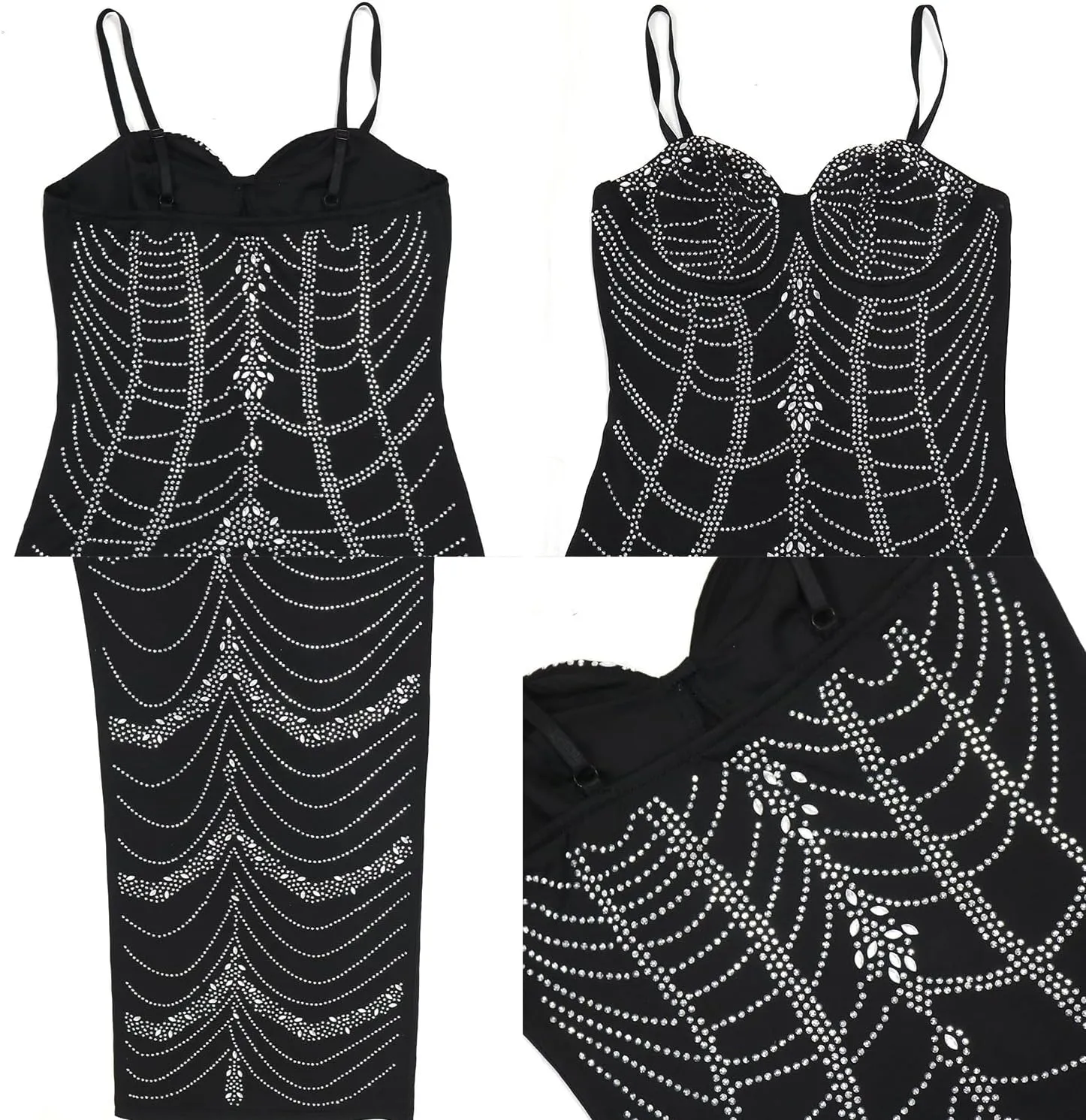 Women Sexy Hot Drilling Process Sexy Dress Party Club Night Dress