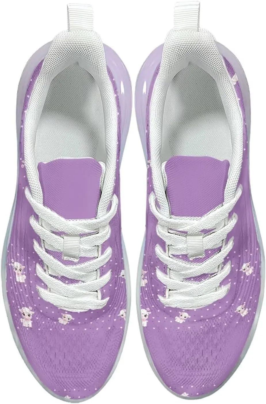 Women's Air Running Shoes Lightweight Air Cushion Sneakers Lace Up Non Slip Walking Shoes for Gym Workout SizeUS 6-11