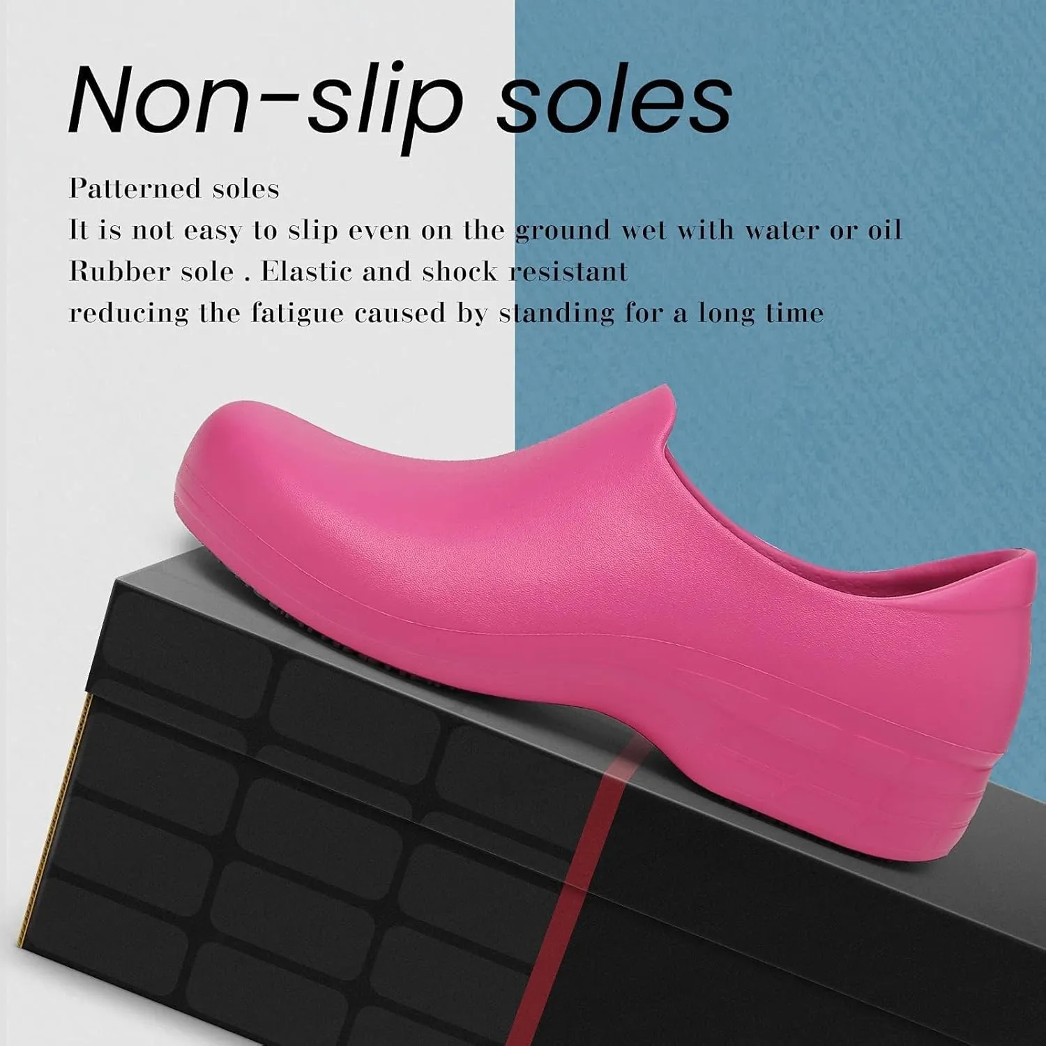 Womens Chef Clogs Kitchen Shoes Professional Slip Resistant Shoe Nursing Breathable Beach Sandals Slippers Indoor Outdoor Shoe with Arch Support Lightweight Clog