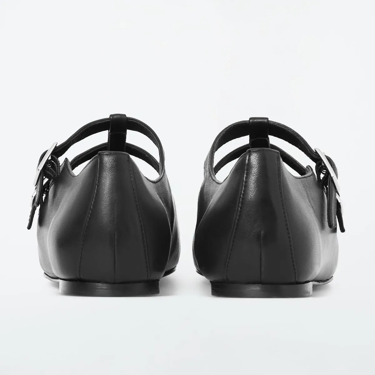 Women's Elegant Patent Ballet Flats Buckle Strap Mary Jane Flats Round Toe Ballet Flat Shoes for Women