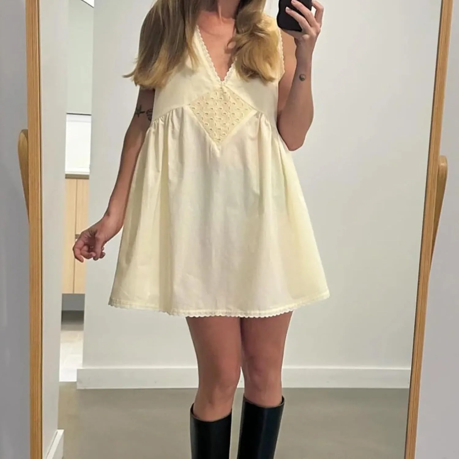 Womens Lace Mini Dress Y2k Aesthetic Summer Flowy Going Out Boho Ruffle Hem Floral Short Dress Beachwear